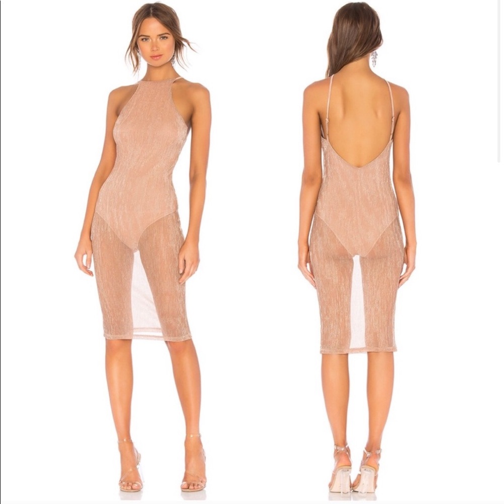 ❣️NWT❣️ By The Way Madyson Mesh Halter Dress